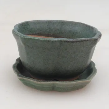 Květináč Bonsai miska + podmiska H95 - zelená