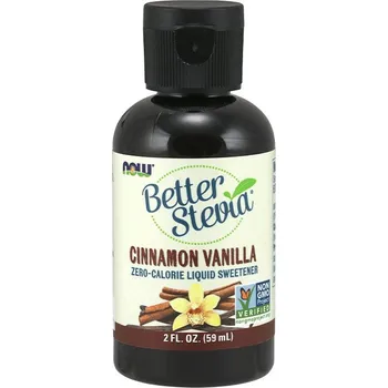 Sladidlo Now Foods BetterStevia Liquid - tekuté sladidlo (59 ml, Skořicová Vanilka)