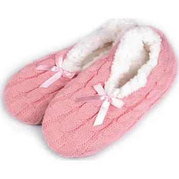 Dámská obuv Dámské zimní balerínky s protiskluzem 2 (vel. 35-38) růžová sv.