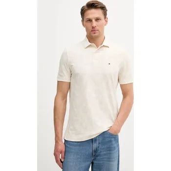 Pánské tričko Bavlněné polo tričko Tommy Hilfiger MW0MW40680 béžová 01X, vel. XXXL