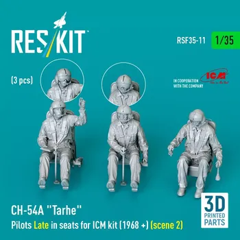 Plastikový model Reskit 1/35 CH-54A 'Tarhe' Pilots Late 1968+ (3 pcs.)