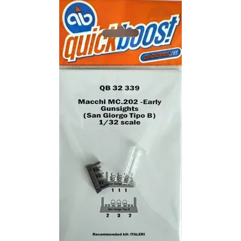 Plastikový model Quickboost 1/32 MC.202 Gunsights Early (San Giorgio Tipo B)