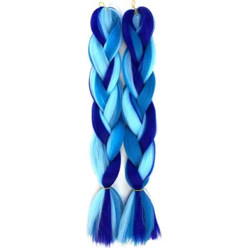 Kanekalon - barevné copy - modře modrá MC14