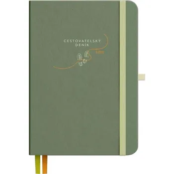 Zápisník Albi Cestovatelský deník 2025 zelený