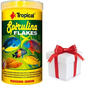 Krmivo pro rybičky TROPICAL Spirulina Flakes 5000ml + vzorek krmiva pro ryby ZDARMA