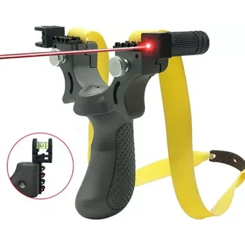 Dětská zbraň Černý prak s laserem a vodováhou