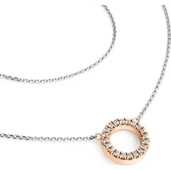 Náhrdelník Dámský náhrdelník bílé zlato 585/1000 přírodní diamant G/SI 10981-NH01-BCV-DIA délka 45 cm