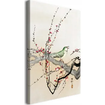 Obraz Obraz na plátně Reprodukce Zpívající pták a květy švestky O.Koson 60x90
