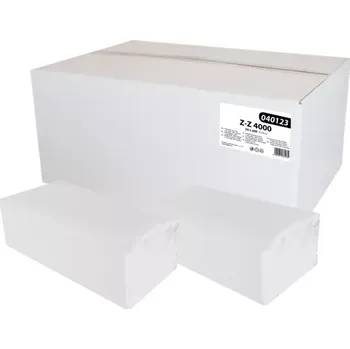 Papírový ručník vybaveniprouklid.cz Papírové ručníky ZZ, 1 vrstva, 100% celuloza, 4000 ks