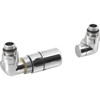 Radiátor SAPHO - CORNER připojovací sada ventilů termostatická triaxiální, levé provedení, chrom CP1011LS