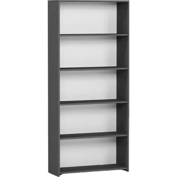 Knihovna Regál Framire 80 x 30 x 180 cm antracit