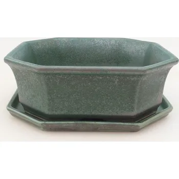 Květináč Bonsai miska + podmiska H14 - 17,5x17,5x6 cm