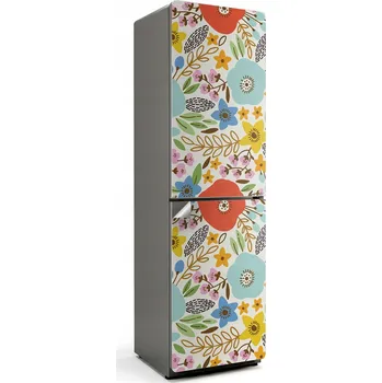 Fototapeta Nálepka samolepka na ledničku Dekorativní Květinový vzor v retro stylu 60x205