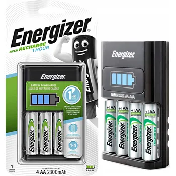 Nabíječka baterií Ni-MH Energizer 1 hodina + 4 x AA baterie 2300 mAh