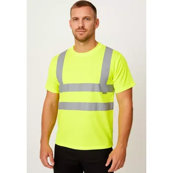 reflexní vesta Reflexní letní tričko PORTWEST S478 Hi-Vis (prodyšné, sportovní střih, EN ISO 20471 třída 3, UPF 40+, 150 g/m²)
