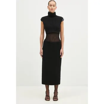 Dámské šaty Vlněné šaty Sportmax Arabba1234, M, černá, 99X