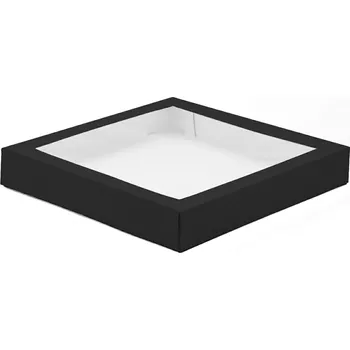 Jednorázové nádobí Toppapír Kartonový box na sushi s oknem 320/320/50mm 50ks