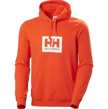 Pánská mikina Pánská Mikina HELLY HANSEN HH BOX HOODIE 53289_147 – Oranžová XL