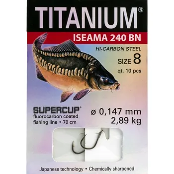 Rybářský háček Háčky s návazcem, s protihrotem Robinson Titanium Iseama 240 BN 10 ks #6