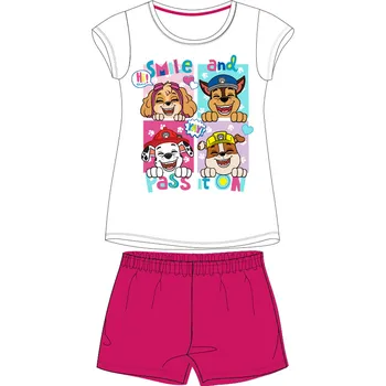 Dívčí pyžamo Paw Patrol - Tlapková patrola -Licence Dívčí pyžamo - Paw Patrol 52041739, bílá / růžová Barva: Růžová, Velikost: 98
