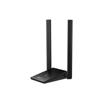 Počítač AX1800 High Gain Dual Band Wi-Fi 6 USB Adapter SPEED: 1201 Mbps at 5 GHz + 574 Mbps at 2.4 GHz SPEC: 2× High Gain Extern