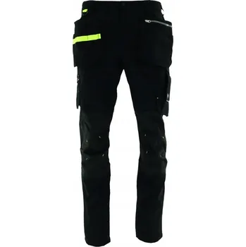 Pánské kalhoty Kalhoty do pasu Monter SARA , černé a žluté, vel. 56