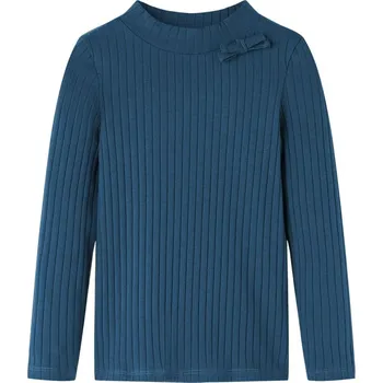 Chlapecké tričko Dětské tričko s dlouhým rukávem žebrovaný úplet námořnicky modré 92