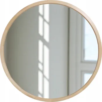 Zrcadlo Nástěnné Zrcadlo LEJA kulaté průměr 575 mm BOROVICE do předsíně obývacího pokoje STYLOVÉ