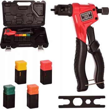 Nýtovací pistole RUČNÍ Nýtovací Kleště na Nýtovací Matice M3 M4 M5 M6 Sada v Kufříku