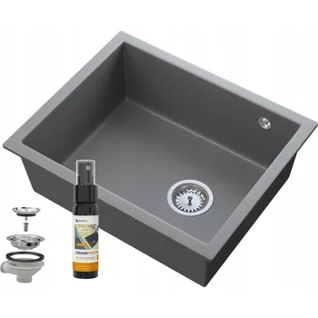 Granitový dřez Jednokomorový dřez Granitan granit šedý