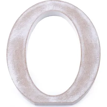 Dřevěná písmena abecedy vintage bílá