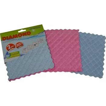 Utěrka Houbová mikroutěrka Diamond 19 x 17 cm - 2 ks