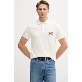 Polo tričko Tommy Hilfiger MW0MW39836 béžová 01X, vel. XXL