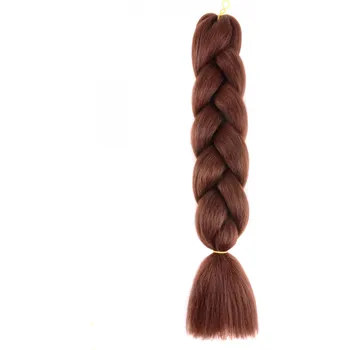 Příčesek Kanekalon - barevné copy - tmavě hnědé - M33