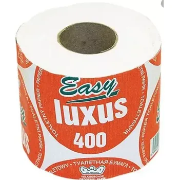 Toaletní papír EASY LUXUS toaletní papír, 2 vrstvý, 400 útržků, 1 ks