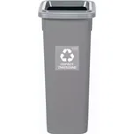 Odpadkový koš na tříděný odpad Fit Bin gray 20 l, šedý - směsný odpad