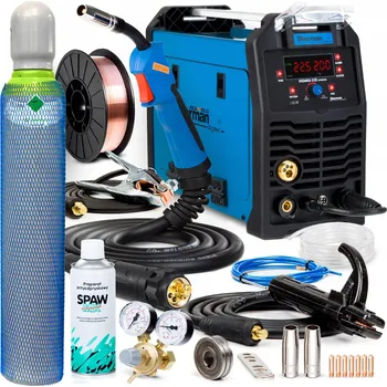 Svářečka INVERTOROVÁ SVÁŘEČKA SHERMAN MIG 200 SYNERGIE MAG MMA TIG 200A 230V VRD 3V1