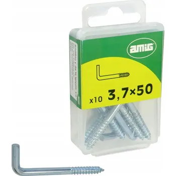 Vrták Šrouby do dřeva Amig 3,7 x 50 mm, 10 ks