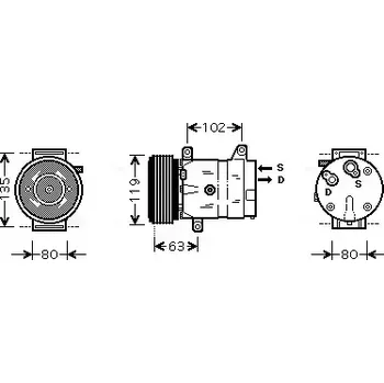 Kompresor klimatizace AVA QUALITY COOLING Kompresor klimatizace AVA RTAK440
