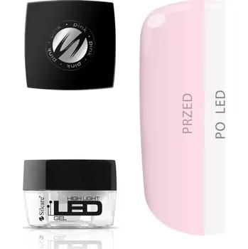 Lak na nehty Pink LED Stavební Gel High Light 30g bez TPO a HEMA