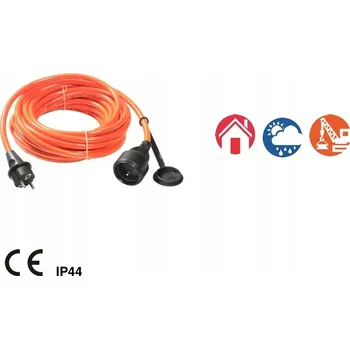 Napájecí kabel Prodlužovací Kabel 1 zásuvka F AS SCHWABE 3G2,5 oranžový 5 m