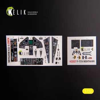 Plastikový model Reskit 1/32 F-117A - type 1 interior 3D decal (TRUMP)