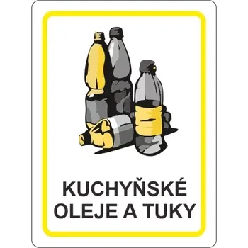 Samolepící dekorace Samolepka kuchyňské oleje a tuky 120x160 mm