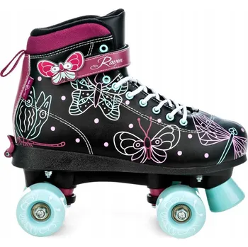 Kolečkové brusle Raven Amelia Black EU 31-34 + DÁREK