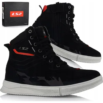 Moto obuv MOTO BOTY LS2 CHROME BLK KRÁTKÉ PÁNSKÉ TURISTICKÉ MĚSTSKÉ TENISKY