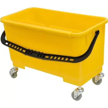 Kbelík na mytí oken šíře 45 cm s kolečky a odkapávačem