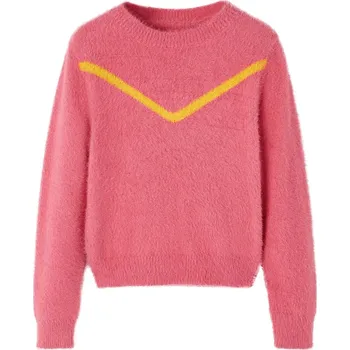 Chlapecký svetr Dětský svetr pletený starorůžový 116