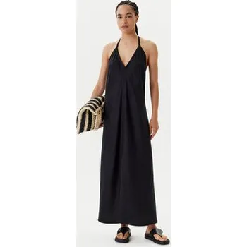 Dámské oblečení United Colors Of Benetton Letní šaty 4AGHDV0BF Černá Regular Fit XL