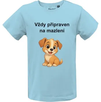 Chlapecké tričko Tričko s potiskem Pejsek- připraven na mazlení dětské