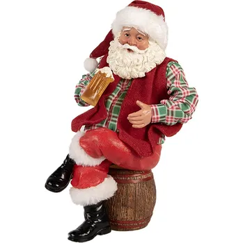 Vánoční dekorace Clayre & Eef - Dekorativní figurka Santa Clause 66231